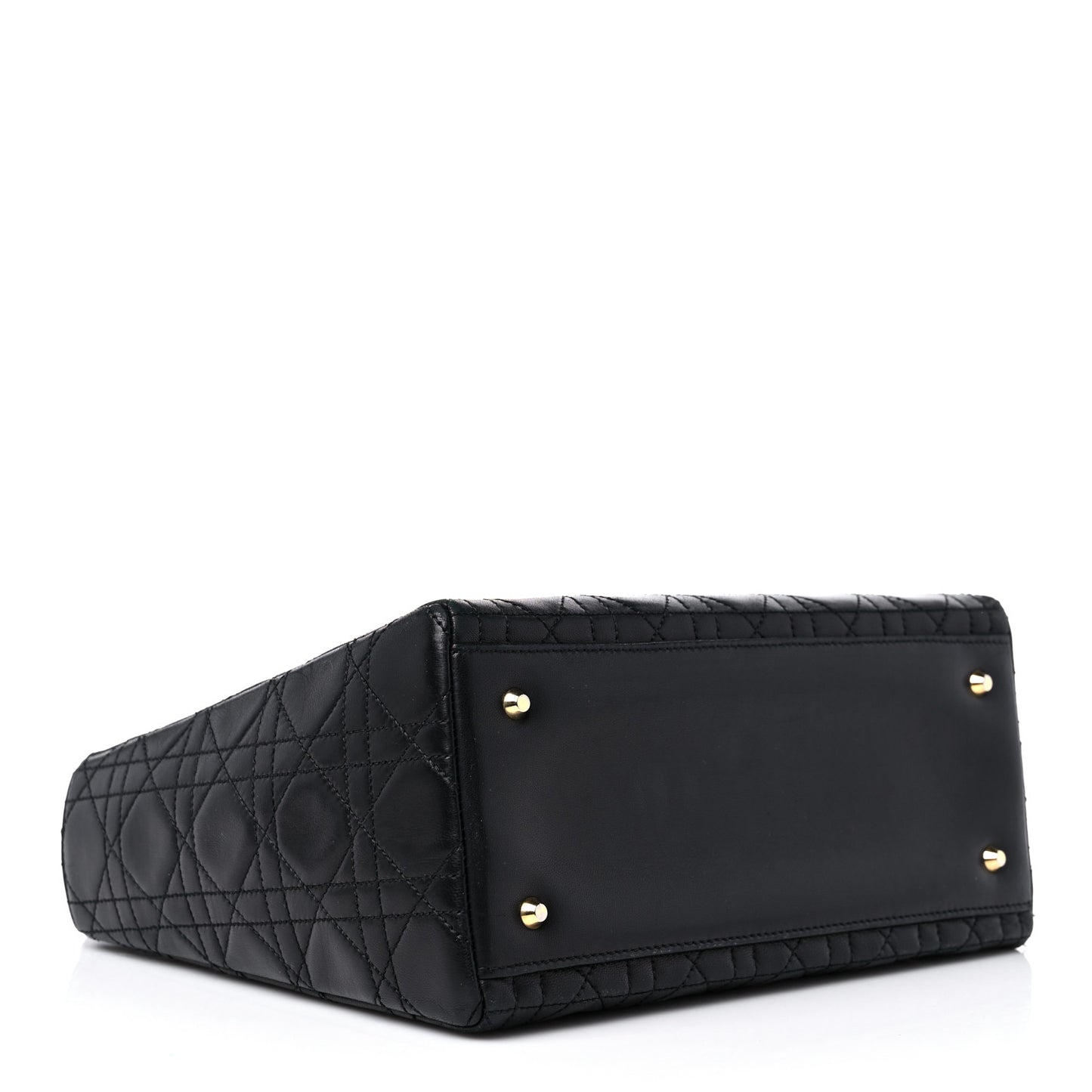 Lambskin Cannage Medium Lady Dior Black