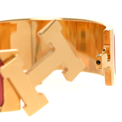 Hermes Enamel Wide Clic Clac H Bracelet PM Rouge Corail 4 of 6