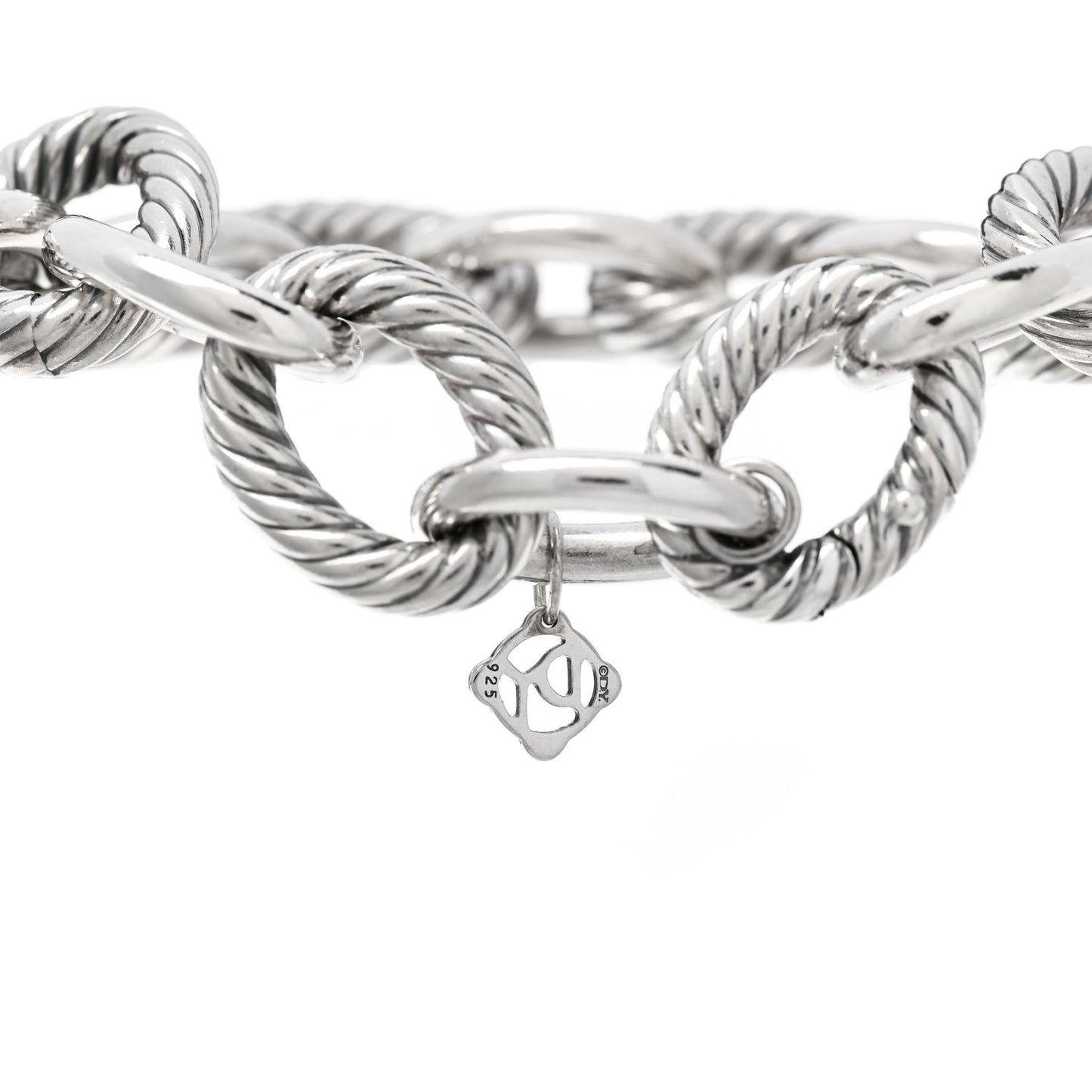 Sterling Silver 17mm Extra Large Oval Link Bracelet