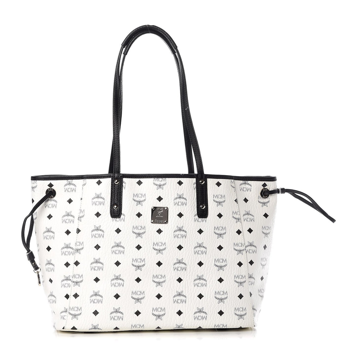 Visetos Medium Project Reversible Shopper Tote White