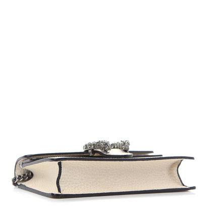 Gucci Dollar Calfskin Crystal Super Mini Dionysus Shoulder Bag Mystic White Black Diamond 4 of 9