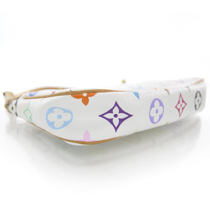 Louis Vuitton Monogram Multicolor Pochette Accessories White 8 of 10