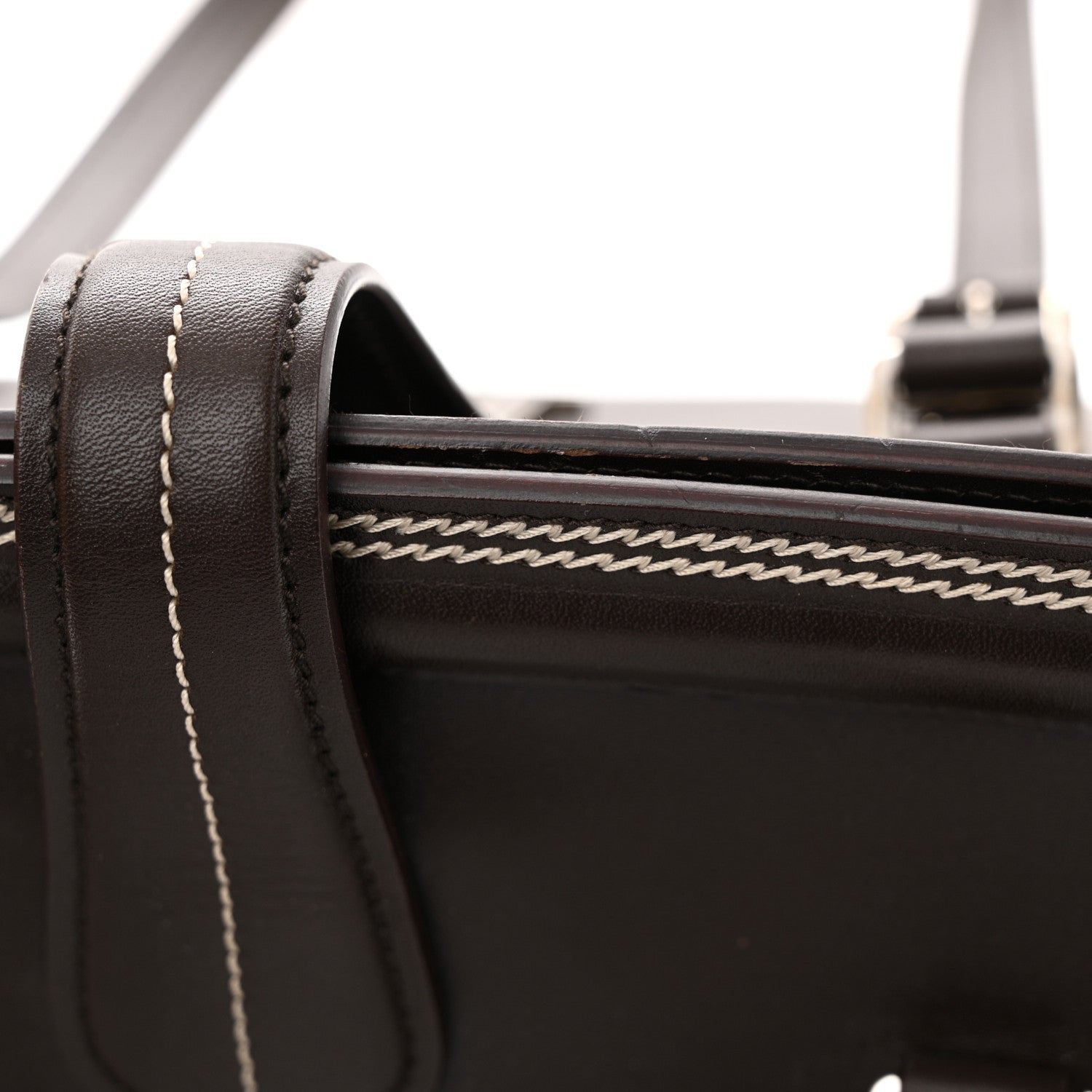 Christian Dior Calfskin Frame Satchel Brown 13 of 13