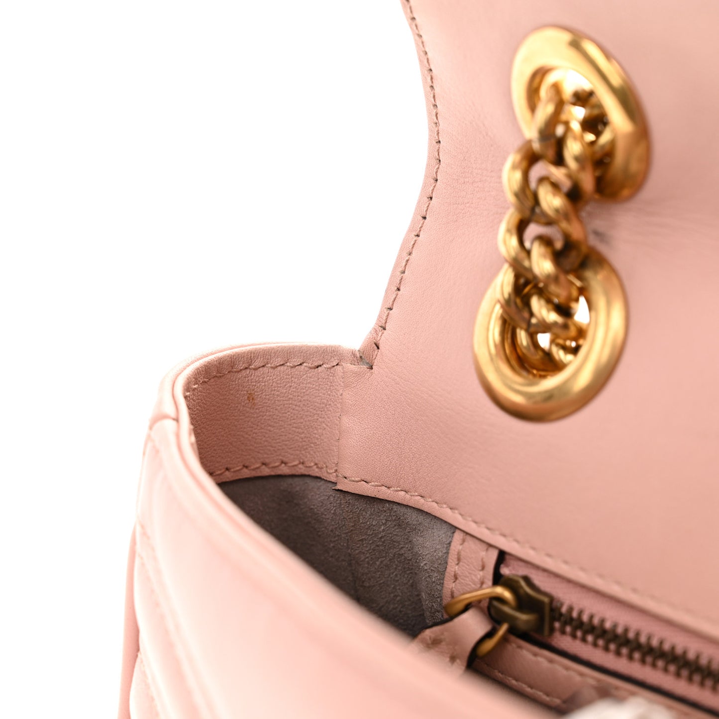 Calfskin Matelasse Small GG Marmont Shoulder Bag Perfect Pink