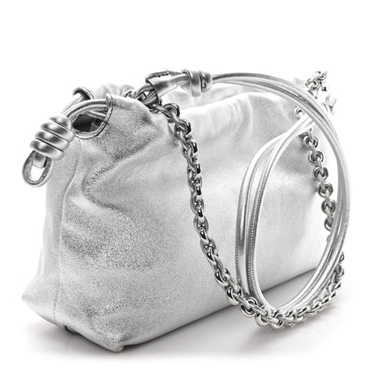 Loewe Metallic Nappa Donut Chain Flamenco Knot Silver 3 of 10