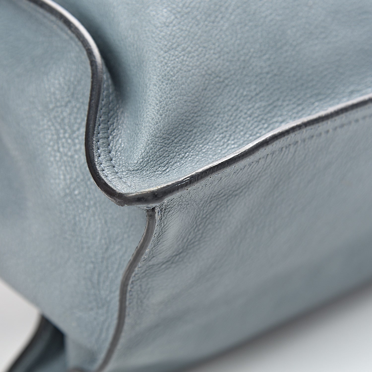 Prada Glace Calf Etiquette Tote Grey 14 of 16