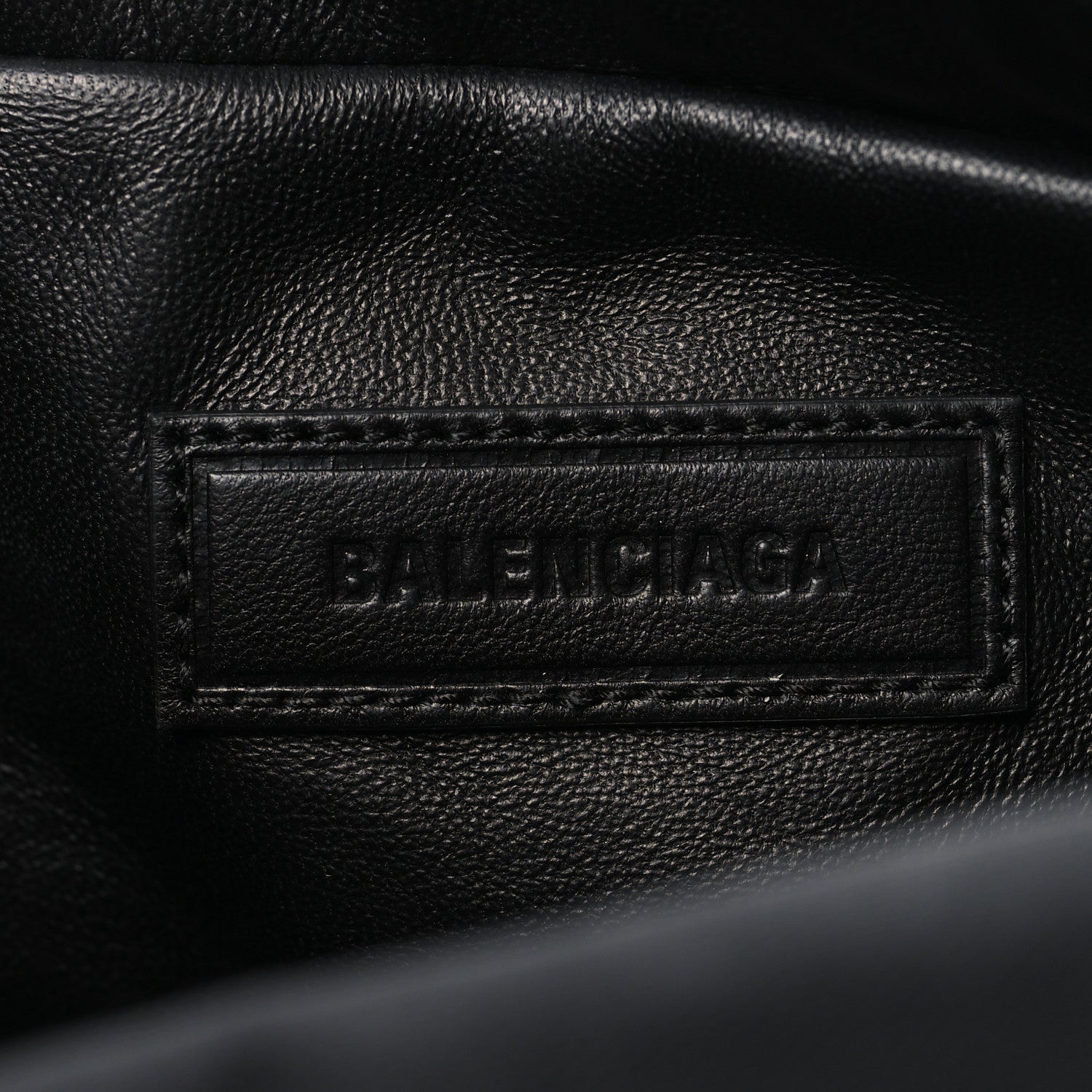 Balenciaga Recycled Sport Nylon Chain Logo Medium Raver Bag Black 7 of 10