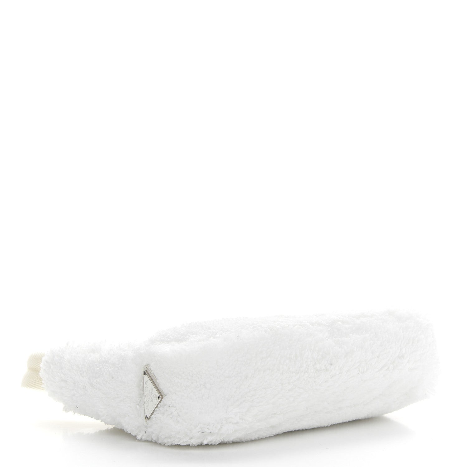 Prada Terry Cloth Mini Re-Edition 2000 Bag White Black 4 of 9