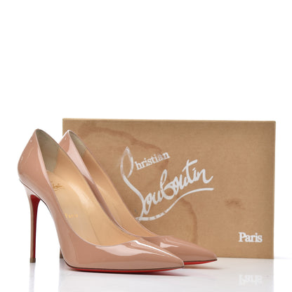 Christian Louboutin Patent Kate 100 Pumps 39 Nude 12 of 12