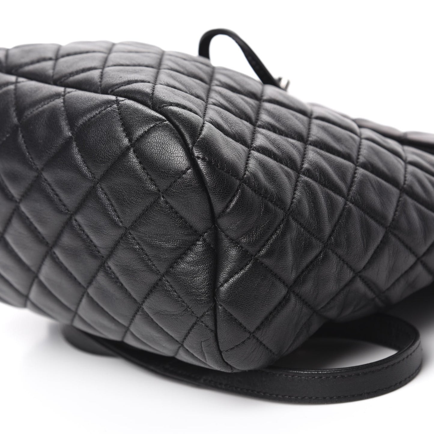 Lambskin Quilted Small Urban Spirit Backpack Black
