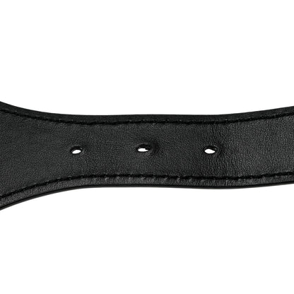 Christian Dior Canvas Embroidered Large Book Belt 85 34 Black Beige 4 of 7