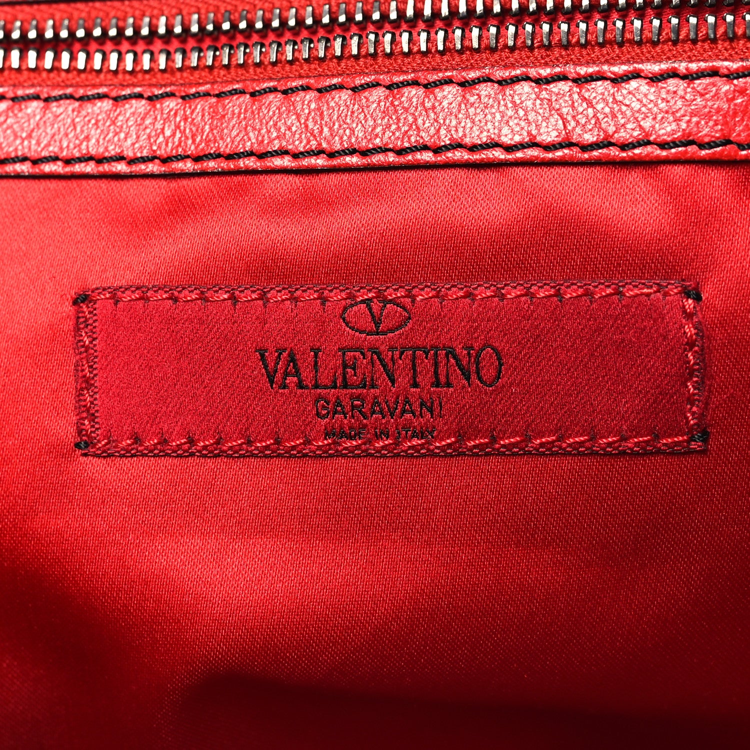 Valentino Garavani Nappa Petale Rose Hobo Red 6 of 10