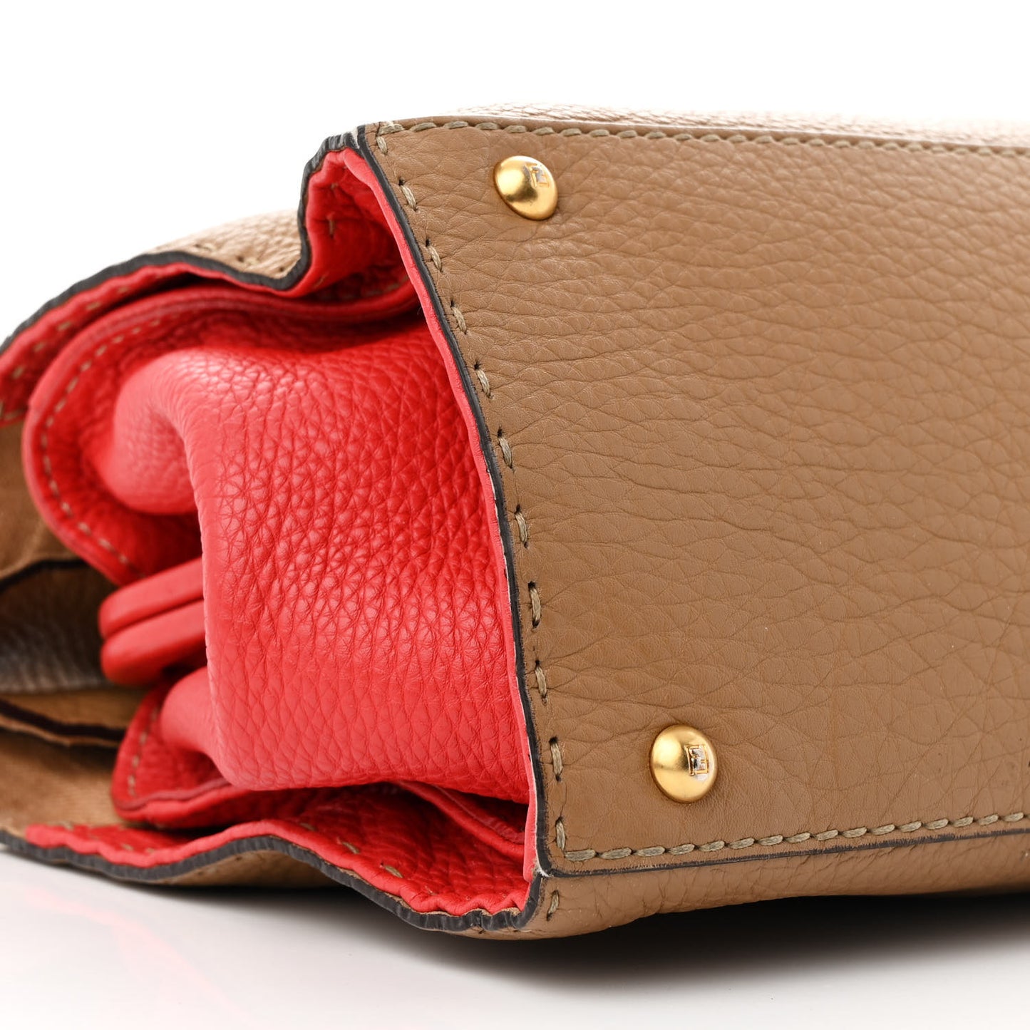 Calfskin Romano Selleria Firenze Frame Bag Saddler Red