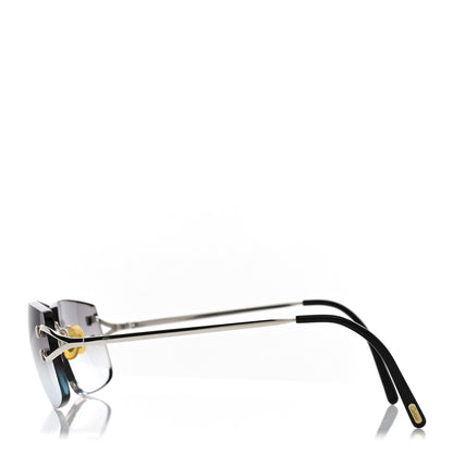 Cartier Metal Rimless C Decor Sunglasses Grey 3 of 7
