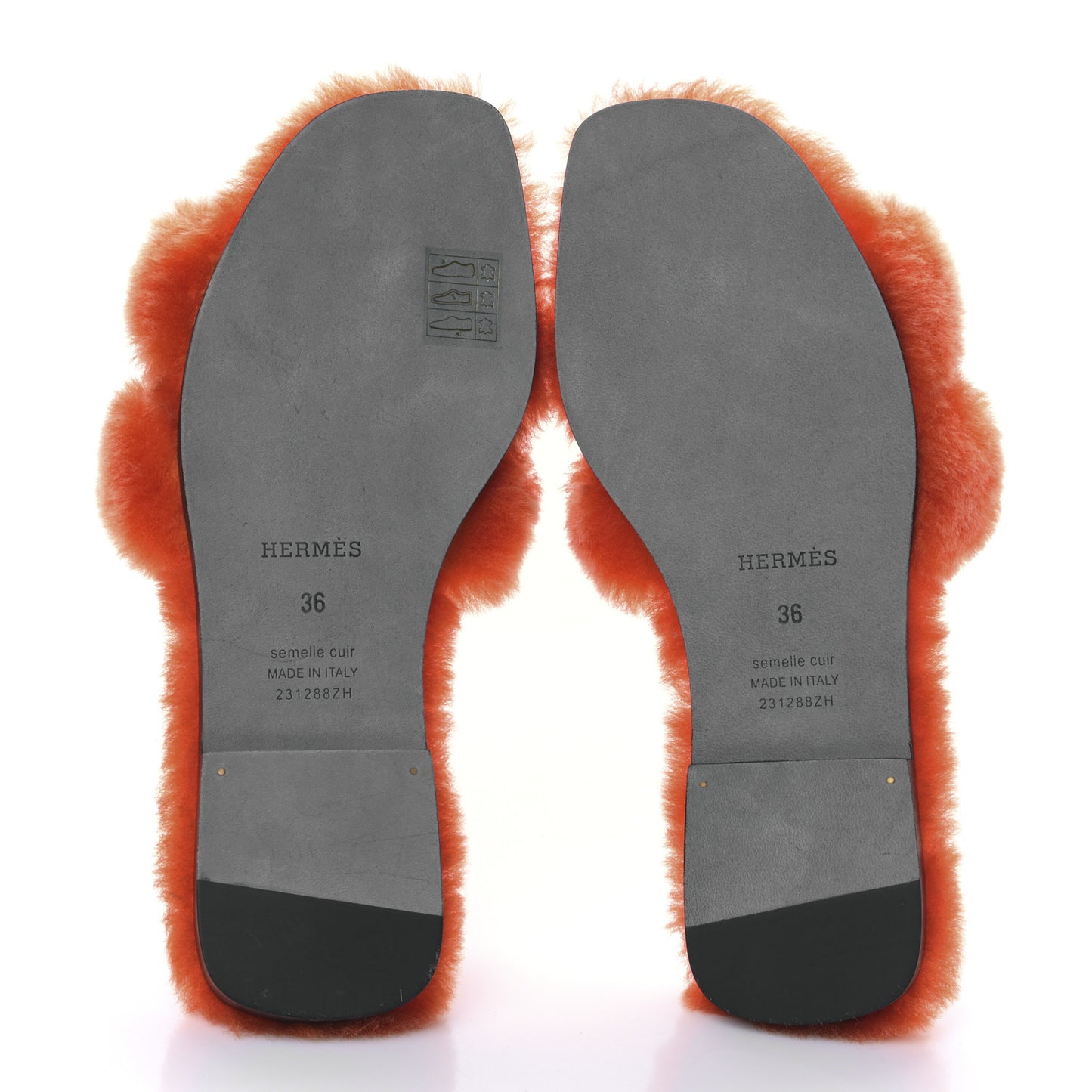 Woolskin Oran Sandals 36 Orange