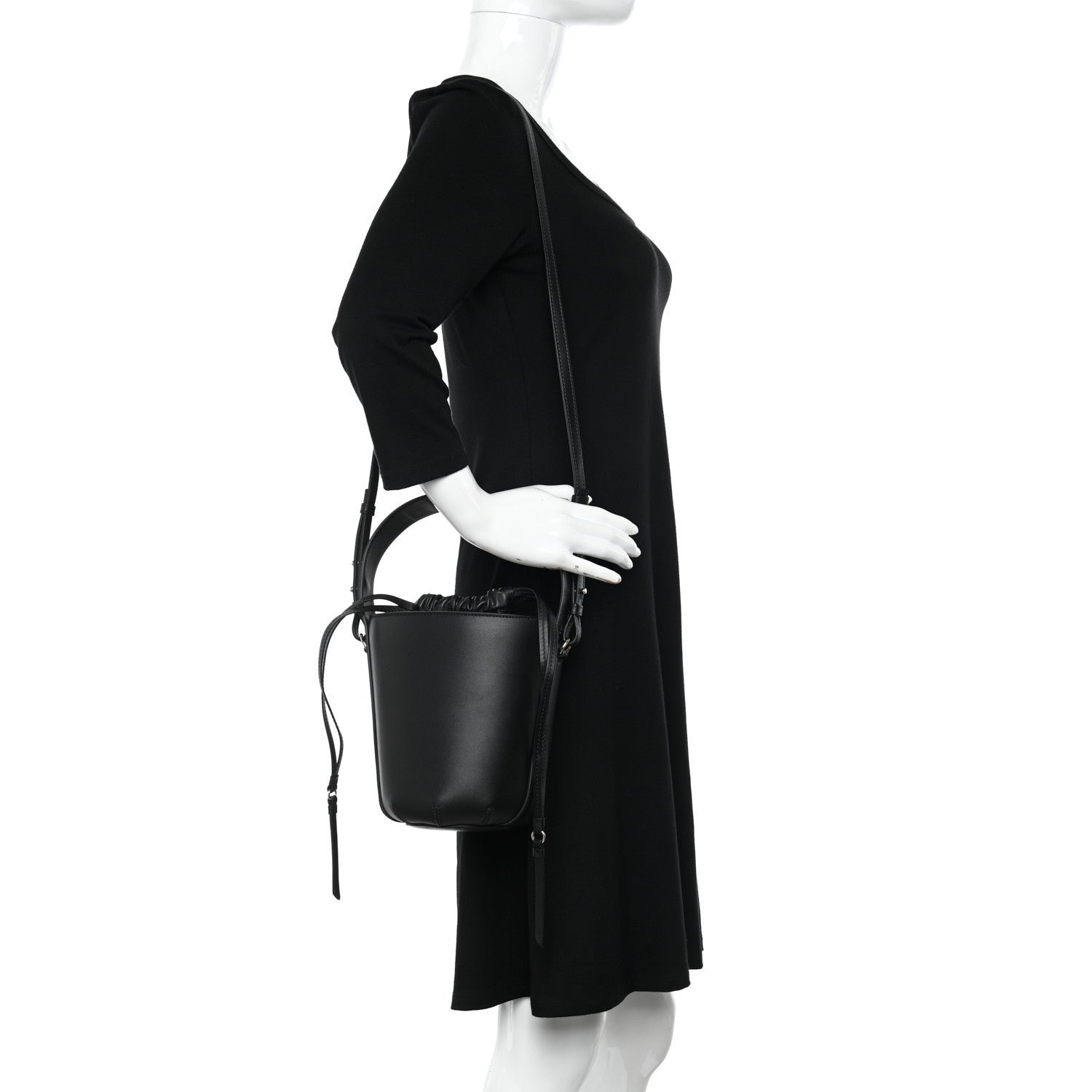 Chloe Calfskin Sense Bucket Bag Black 2 of 9