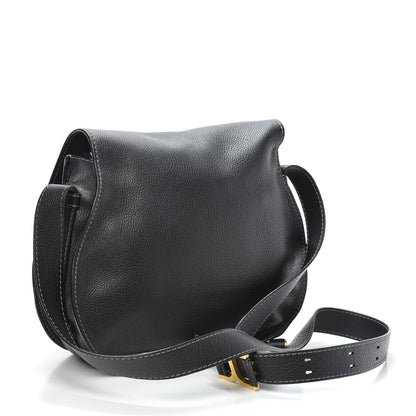 Chloe Calfskin Medium Marcie Round Crossbody Bag Black 3 of 9