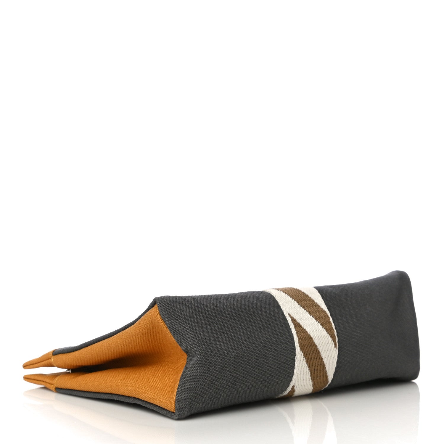 Hermes Cotton Stripe Travel Pouch 4 of 10