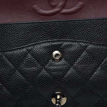 Chanel Caviar Quilted Medium Double Flap Black 8 of 11