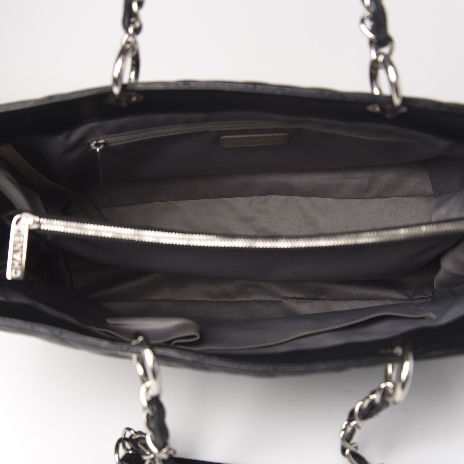 Chanel Caviar Quilted XL Grand Shopping Tote GST Black 7 of 20