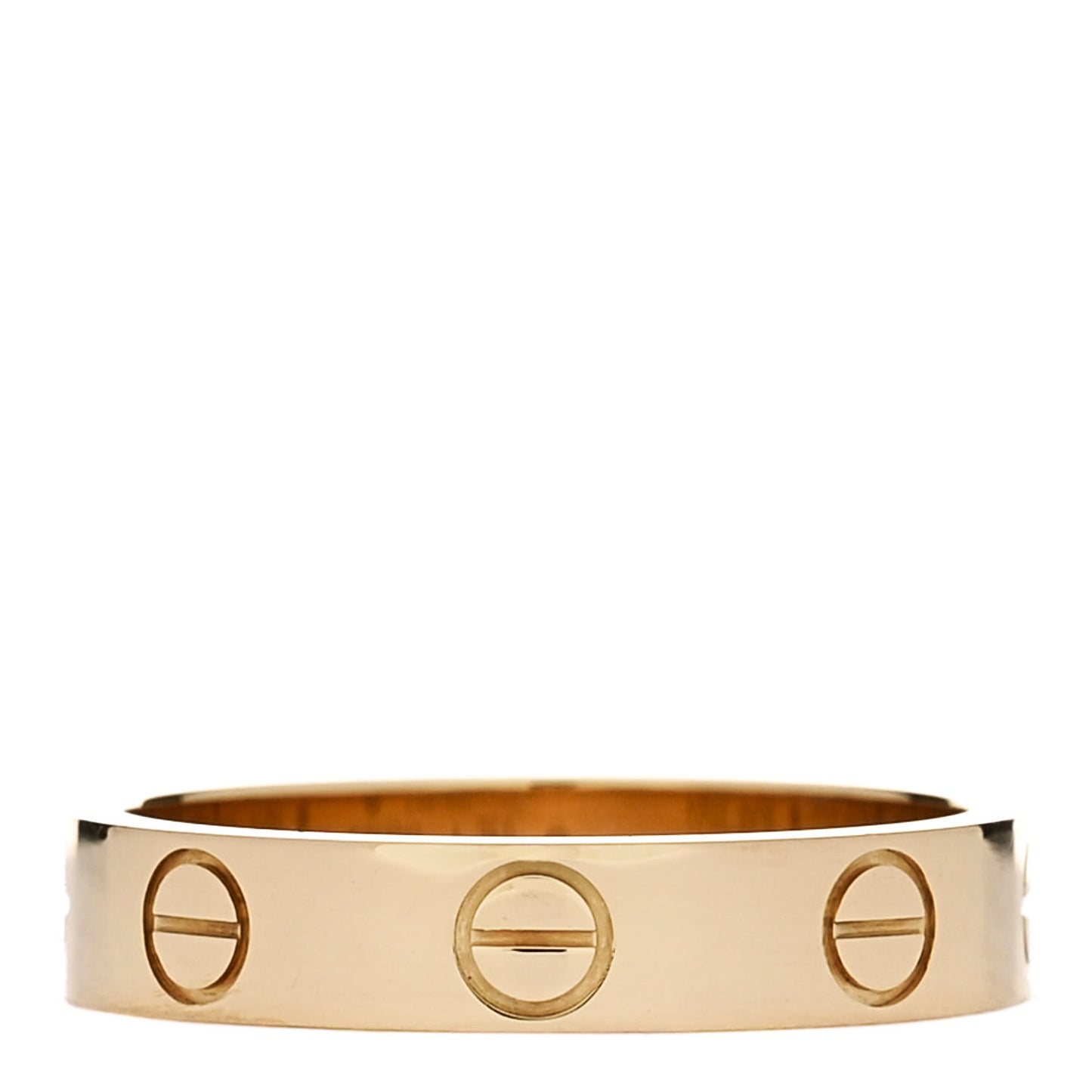 18K Yellow Gold 3.5mm LOVE Wedding Band Ring 49 5