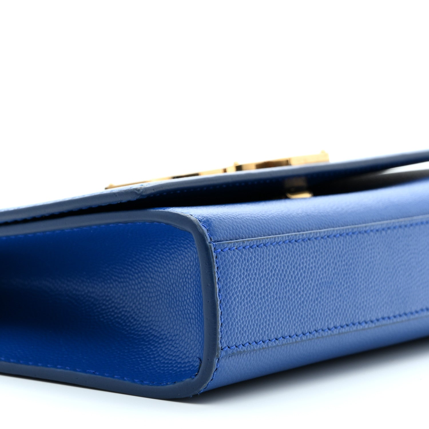 Saint Laurent Grain De Poudre Small Classic Monogram Kate Satchel Royal Blue 10 of 11