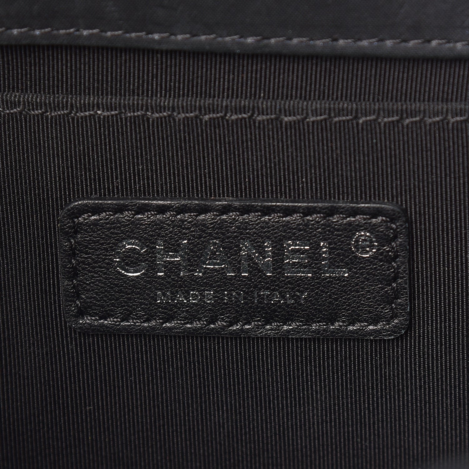 Chanel Iridescent Calfskin Embellished Double Stitch Medium Boy Flap Black 6 of 14