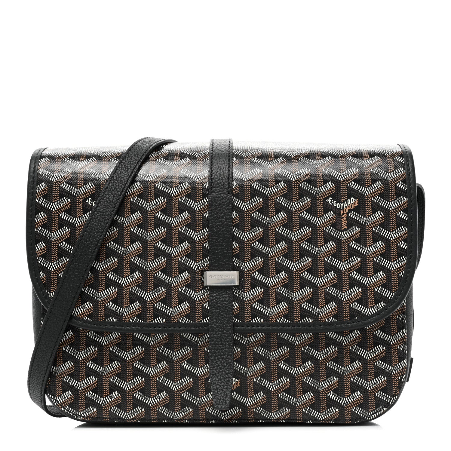 Goyard Goyardine Belvedere II MM Messenger Bag Black 1 of 7