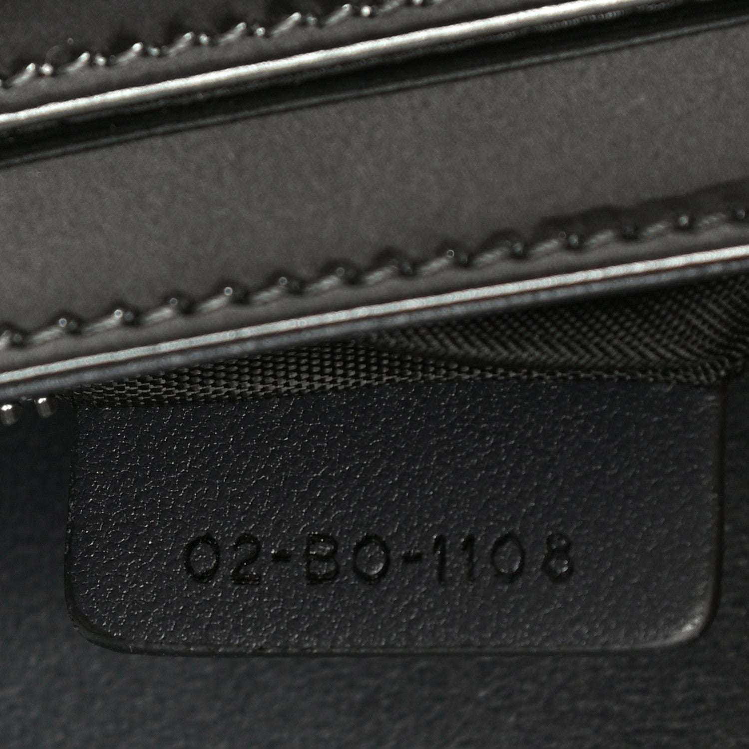 Christian Dior Metallic Patent Micro-Cannage Diorama Wallet on Chain Pouch Onyx Black 7 of 13