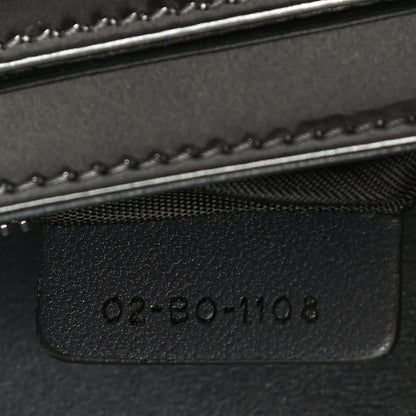 Christian Dior Metallic Patent Micro-Cannage Diorama Wallet on Chain Pouch Onyx Black 7 of 13