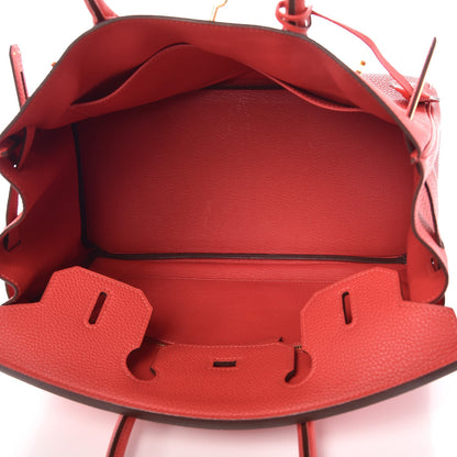 Hermes Togo Birkin 30 Rouge Pivoine 9 of 37