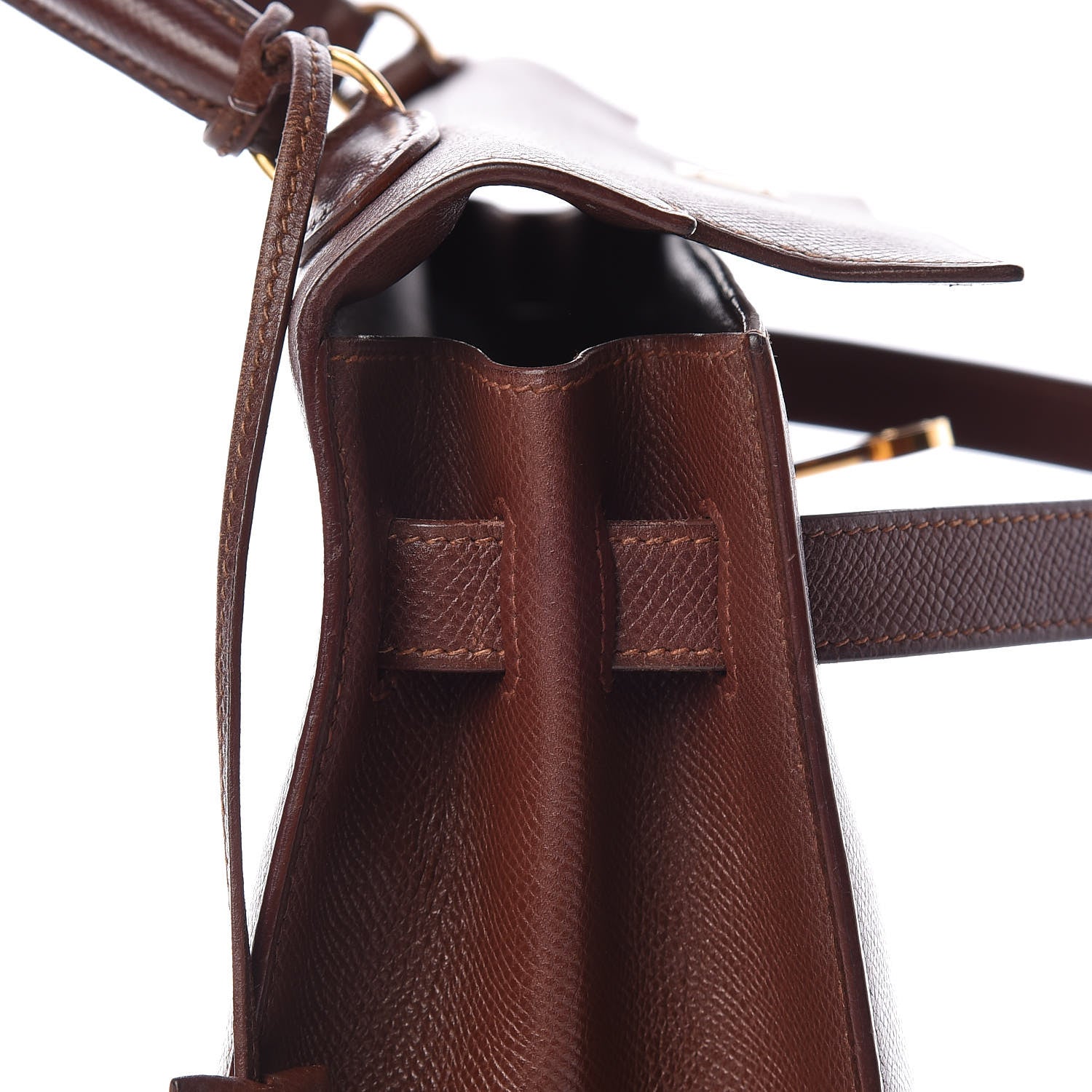 Hermes Courchevel Kelly Sellier 32 Chocolate 17 of 34