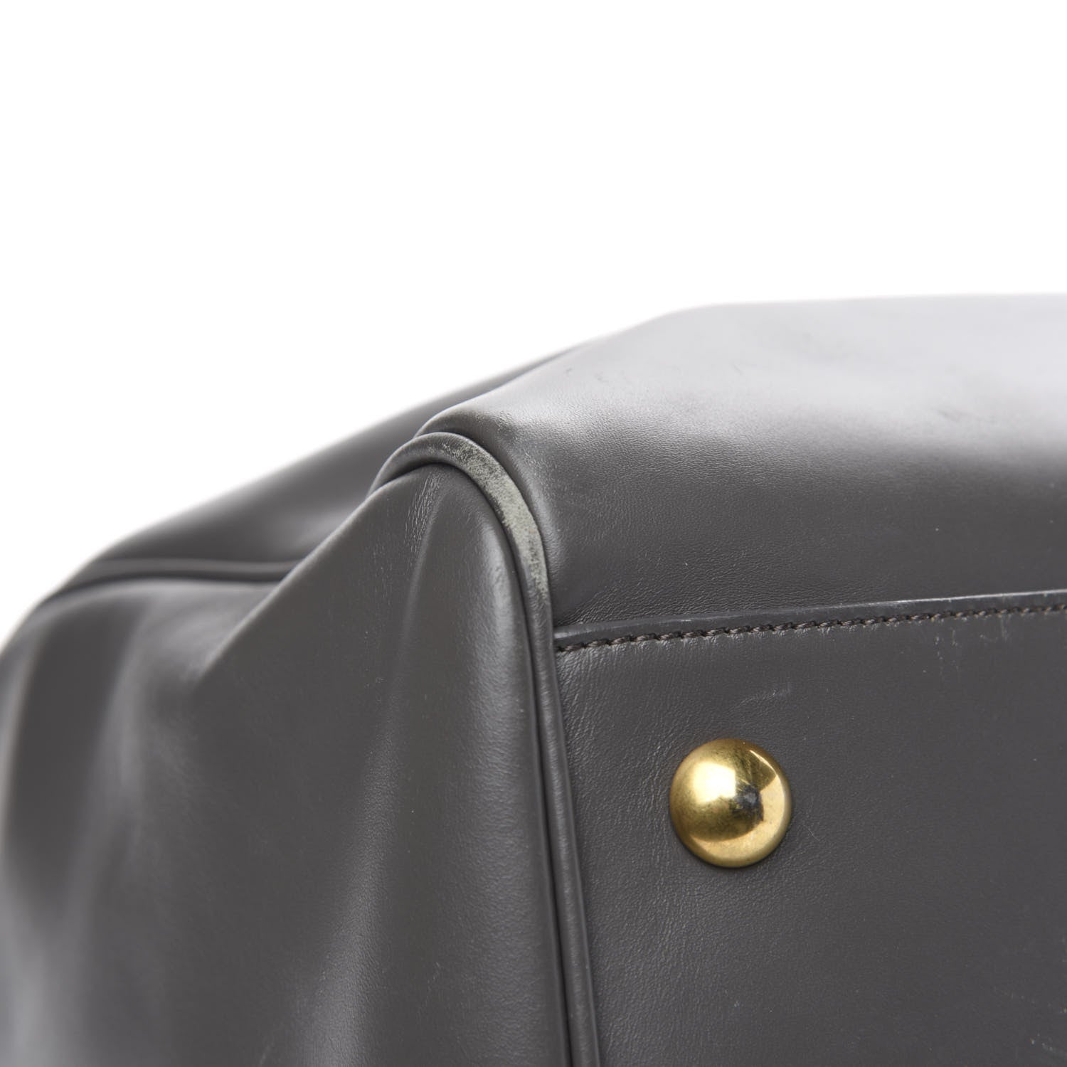 Saint Laurent Calfskin Classic Duffle 12 Earth 9 of 15
