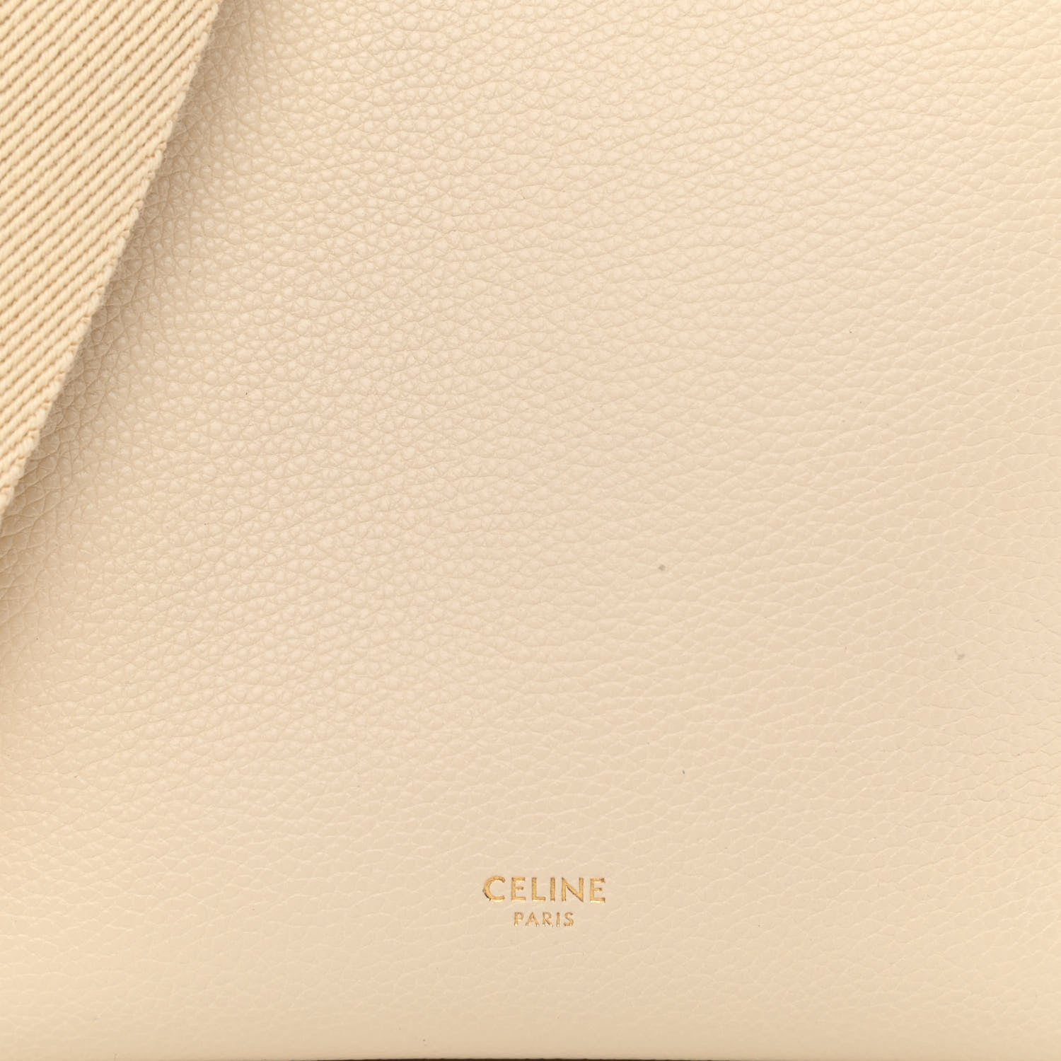 Celine Soft Grained Calfskin Small Sangle Bucket Bag Vanilla 6 of 10