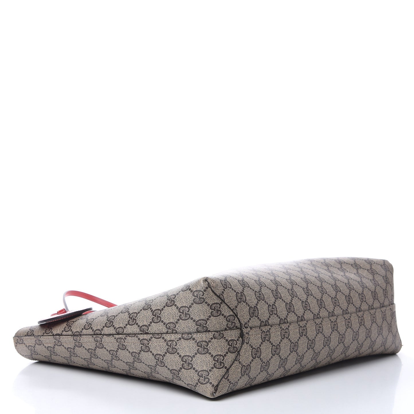 GG Supreme Monogram Medium Reversible Tote Beige Red