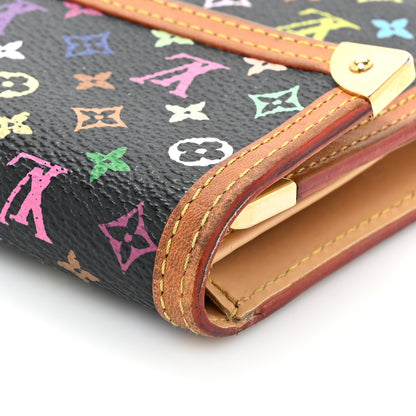 Louis Vuitton Monogram Multicolor Porte Tresor International Wallet Black 13 of 18