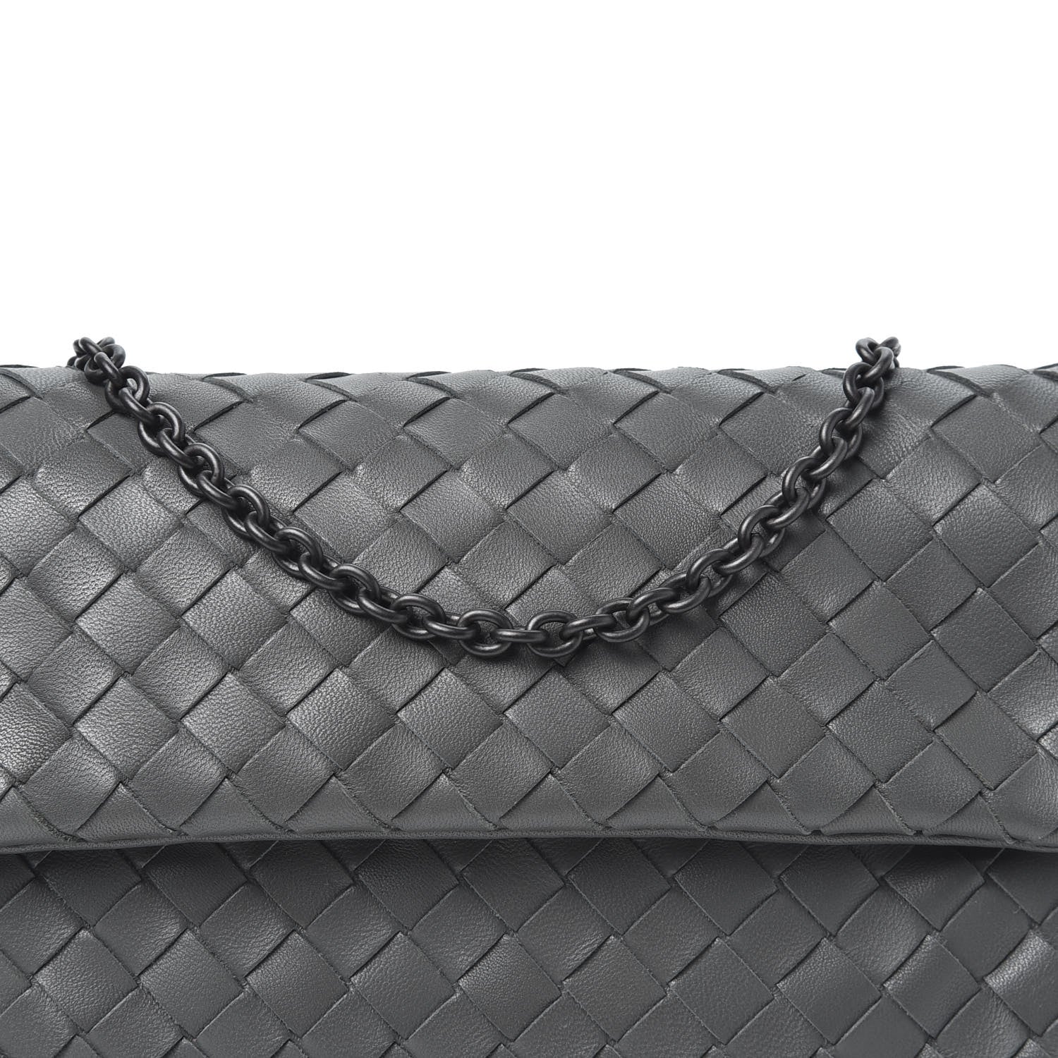 Bottega Veneta Nappa Intrecciato Mini Chain Messenger Light Grey 8 of 8