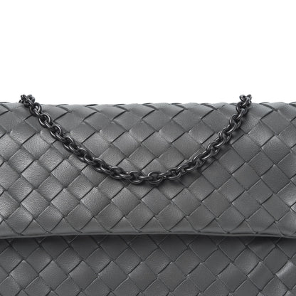 Bottega Veneta Nappa Intrecciato Mini Chain Messenger Light Grey 8 of 8