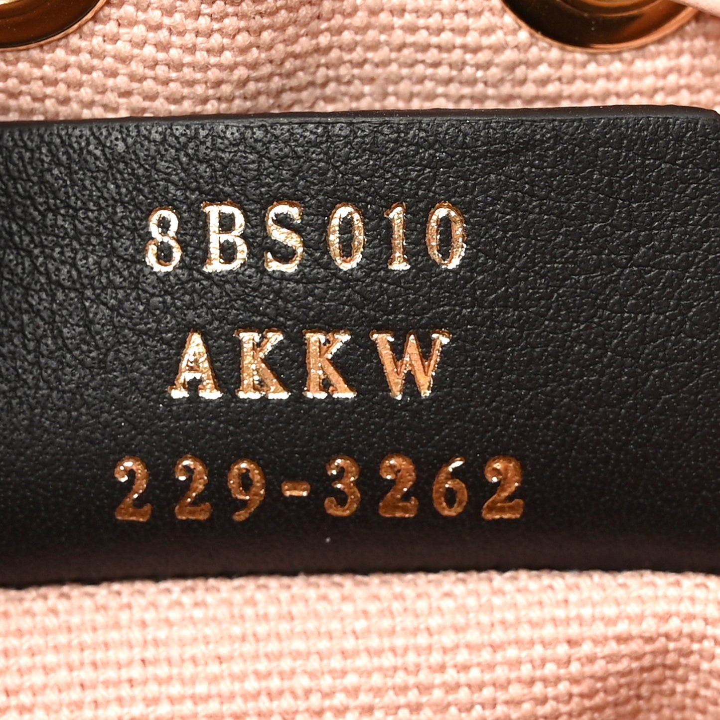 Canvas Nappa F is Fendi FF Embroidered Mini Mon Tresor Bucket Bag Baby Pink
