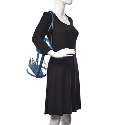 Prada Plexiglass Canapa Shopper Tote Azzurro 2 of 8