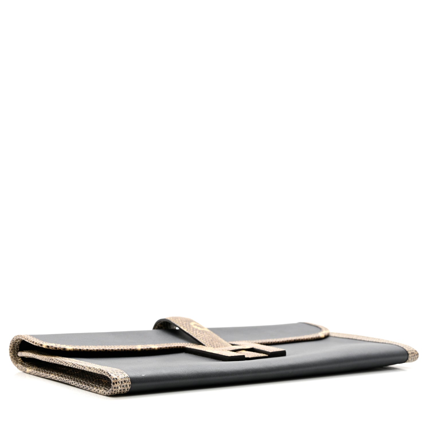 Hermes Swift Lizard Jige Elan Touch 29 Clutch Bleu Nuit Ombre 3 of 5