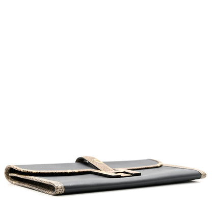 Hermes Swift Lizard Jige Elan Touch 29 Clutch Bleu Nuit Ombre 3 of 5