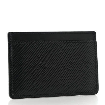 Louis Vuitton Epi Flower Remix Card Holder Black 3 of 9