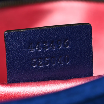 Gucci Velvet Matelasse Small GG Marmont Shoulder Bag Cobalt Blue 7 of 11