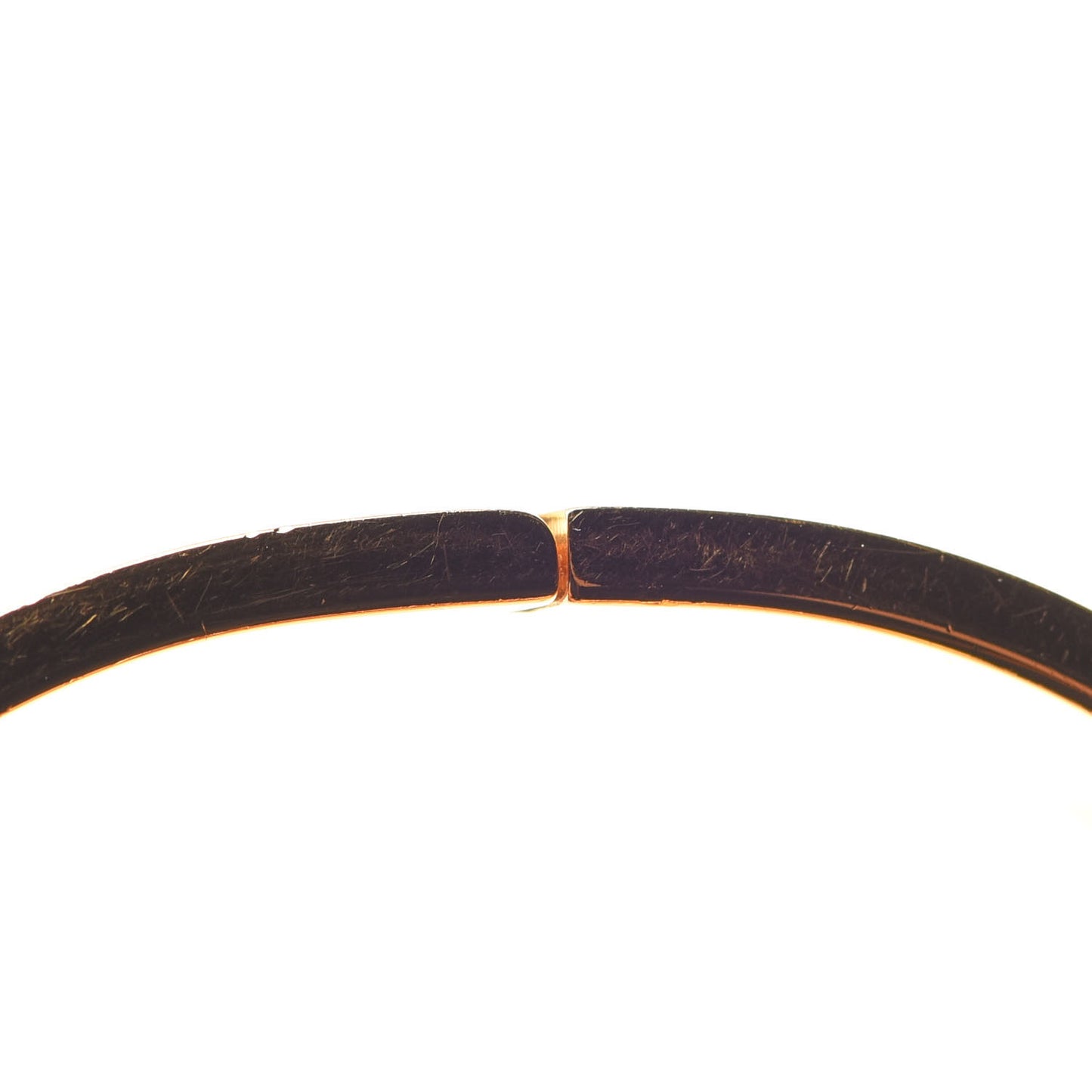 Enamel Wide Clic Clac H Bracelet PM White