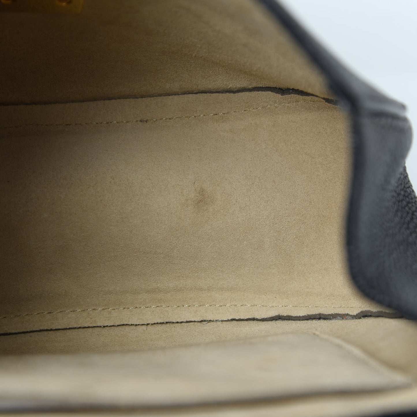 Grained Lambskin Drew Shoulder Bag Black