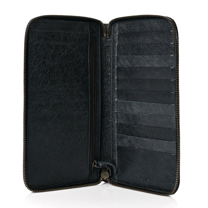 Balenciaga Agneau Classic Hardware Compagnon Wallet Black 5 of 10