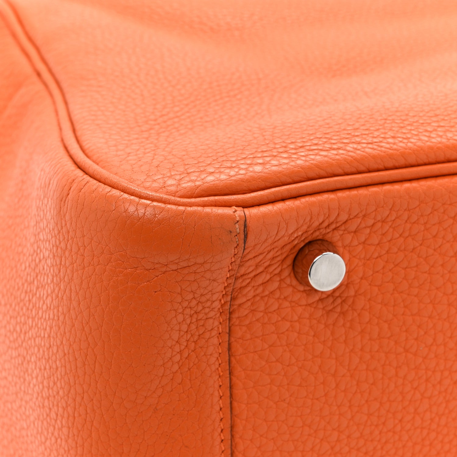Hermes Taurillon Clemence Lindy 30 Orange 12 of 13