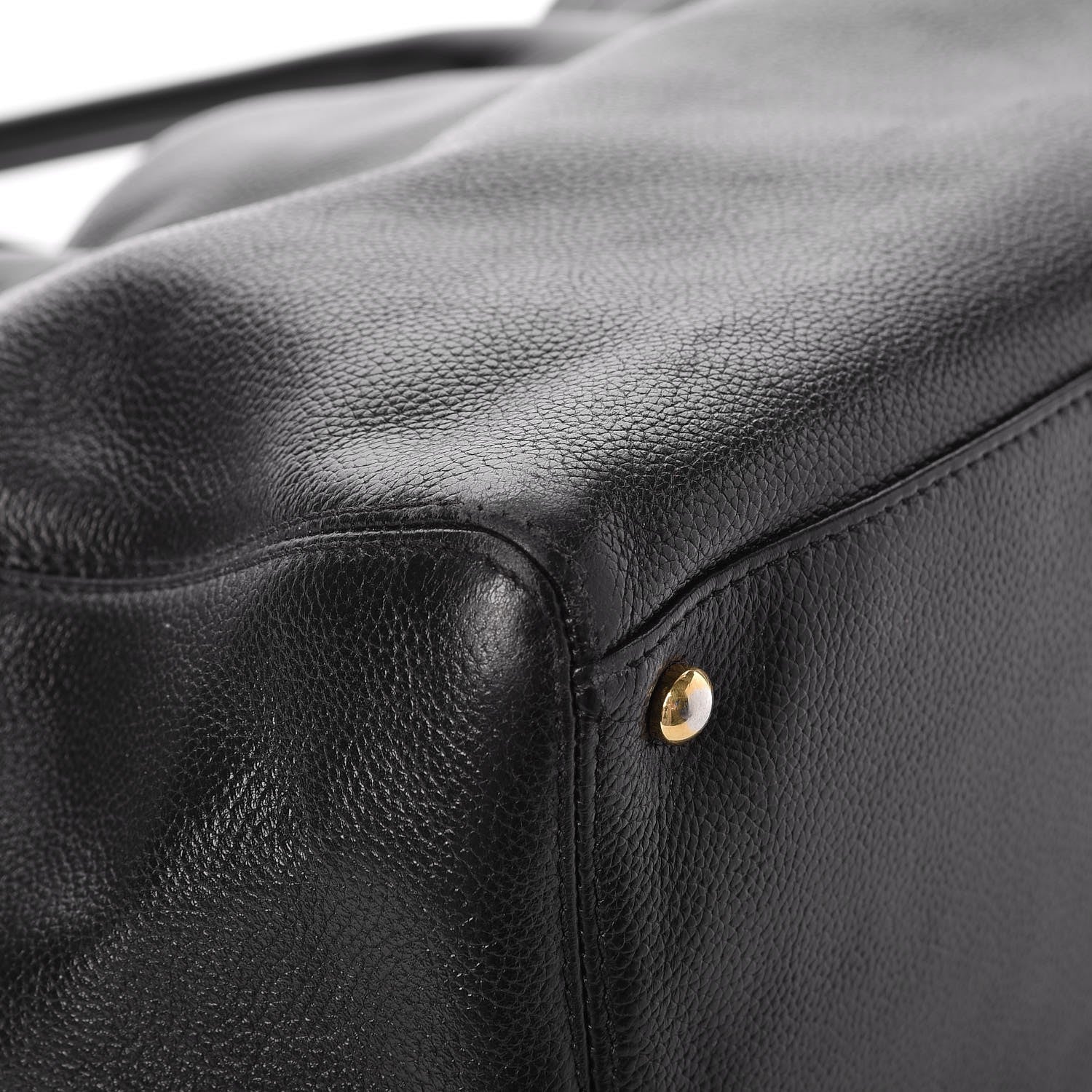 Chanel Calfskin Cerf Executive Shopper Tote Black 8 of 8
