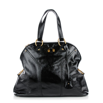 Saint Laurent Patent Oversized Muse Black 1 of 7